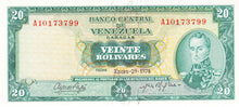 Venezuela / P-046e / 20 Bolivares / 29.01.1974