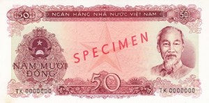 Viet Nam / P-084s / 50 Dong / 1976 / SPECIMEN