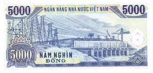 Viet Nam / P-108s / 5'000 Dong / 1991 (1993) / SPECIMEN