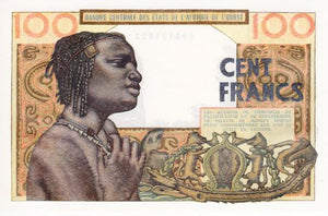 West African States / without Code Letter / P-002b / 100 Francs / 1959