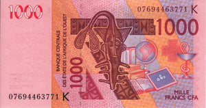 West African States / Senegal / P-715Ke / 1000 Francs / 2003 (2007)