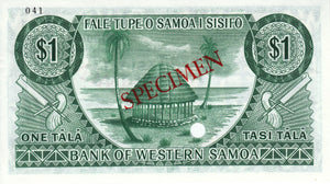 Western Samoa / P-16ds / 1 Tala / ND (1967) / SPECIMEN
