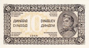 Yugoslavia / P-050c / 10 Dinara / 1944