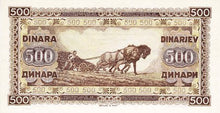 Yugoslavia / P-066b / 500 Dinara / 01.05.1946
