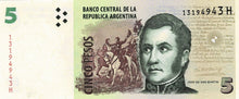 Argentina P-353 5 Pesos ND (2003)