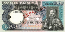 Angola P-108s 1000 Escudos 10.06.1973