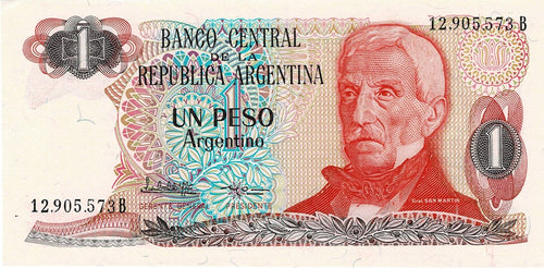 Argentina P-311a 1 Pesos ND (1983-84)