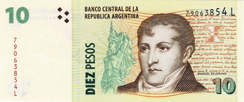 Argentina P-354a 10 Pesos ND (2003)