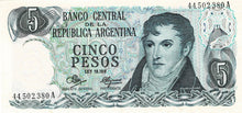 Argentina P-288 5 Pesos ND (1971-73)