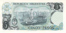 Argentina / P-288 / 5 Pesos / ND (1971-73)