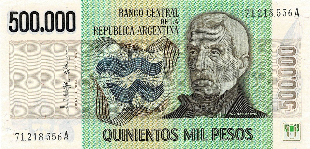Argentina P-309 500'000 Pesos ND (1980-83)