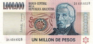 Argentina P-310 1'000'000 Pesos ND (1981-83)