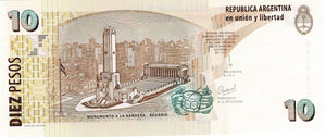 Argentina / P-348 / 10 Pesos / ND (1998-2003)