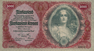 Austria / P-079 / 5'000 Kronen / 2.1.1922