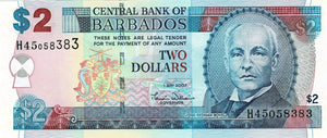 Barbados P-66a 2 Dollars 01.05.2007