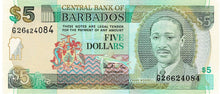 Barbados P-55 5 Dollars ND (1999)