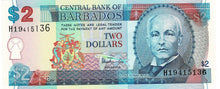 Barbados P-54a 2 Dollars ND (1998)