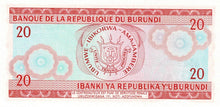 Burundi / P-27a / 20 Francs / 01.06.1979