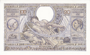 Belgium / P-112 / 100 Francs / 19.03.1943