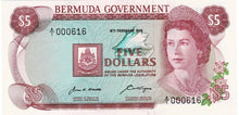 Bermuda P-24a 5 Dollars 06.02.1970