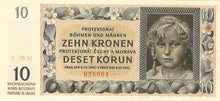 Bohemia and Moravia P-8a 10 Korun 08.07.1942