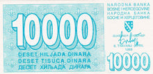 Bosnia-Herzegovina / P-028a / 10'000 Dinara / 06.04.1993
