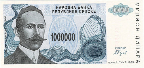 Bosnia-Herzegovina 1'000'000 Dinara 1993