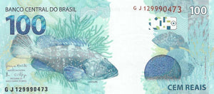 Brazil / P-257d / 100 Reais / 2010
