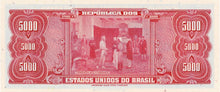 Brazil / P-188b / 5 Cruzeiros Novos on 5'000 Cruzeiros / ND (1966-67)