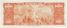 Brazil / P-187a / 1 Cruzeiro Novo on 1000 Cruzeiros / ND (1966-67)