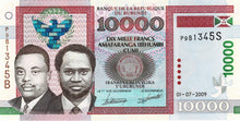 Burundi P-49a 10'000 Francs 01.07.2009