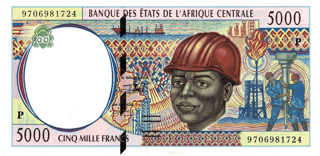 Central African States P-604Pc 5'000 Francs (19)97