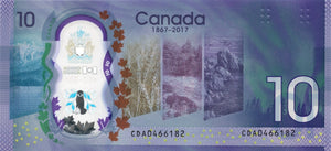 Canada / P-New / 10 Dollars / 2017 / COMMEMORATIVE / POLYMER-PLASTIC