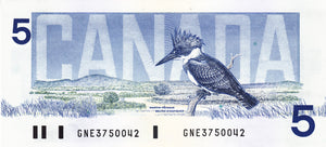Canada / P-095b / 5 Dollars / 1986