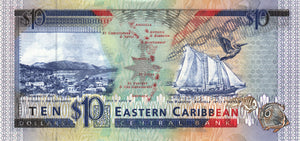 East Caribbean States / P-27a / 10 Dollars / ND (1993)