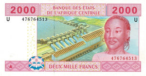 Central African States P-208U 2'000 Francs 2002