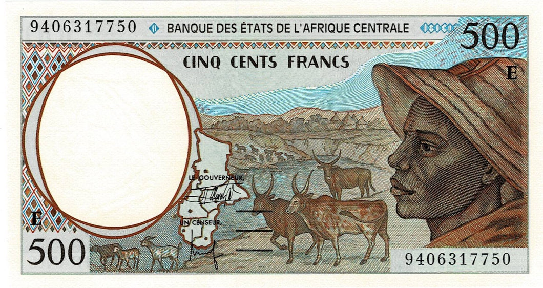 Central African States P-201Eb 500 Francs (19)94