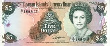 Cayman Islands / P-12a / 5 Dollars / 1991