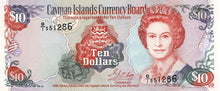 Cayman Islands P-18 10 Dollars 1996