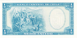 Chile / P-134Aa / 1/2 Escudo / ND