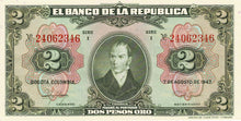 Colombia P-390b 2 Pesos 07.08.1947