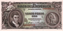 Colombia P-401a 20 Pesos 01.01.1953
