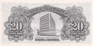 Colombia / P-401a / 20 Pesos Oro / 01.01.1953