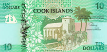 Cook Islands / P-08a / 10 Dollars / ND (1992)