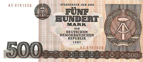 Germany Democratic Republic P-33 500 Mark 1985