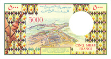 Djibouti / P-38c / 5'000 Francs / ND (1979)