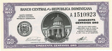 Dominican Republic P-89a 50 Centavos   Oro ND (1961)