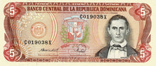 Dominican Republic P-118c 5 Pesos Oro 1988