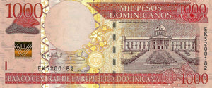 Dominican Republic P-187a 1000 Pesos Dominicanos 2011