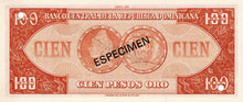 Dominican Republic / P-113s1 / 100 Pesos Oro /1975 / SPECIMEN